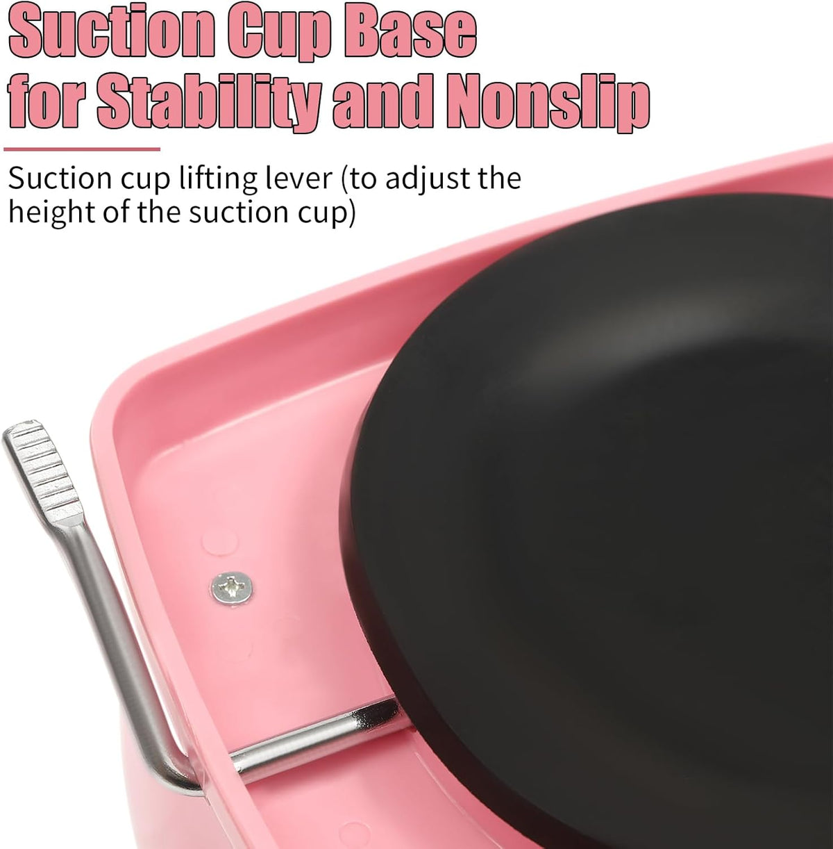 Pasta Maker Machine-6 Adjustable Thickness Settings, Adjustable Clamp, stainless steel Construction for Spaghetti, Fettuccini, Lasagna, Dumpling Skins (Pink pasta maker)