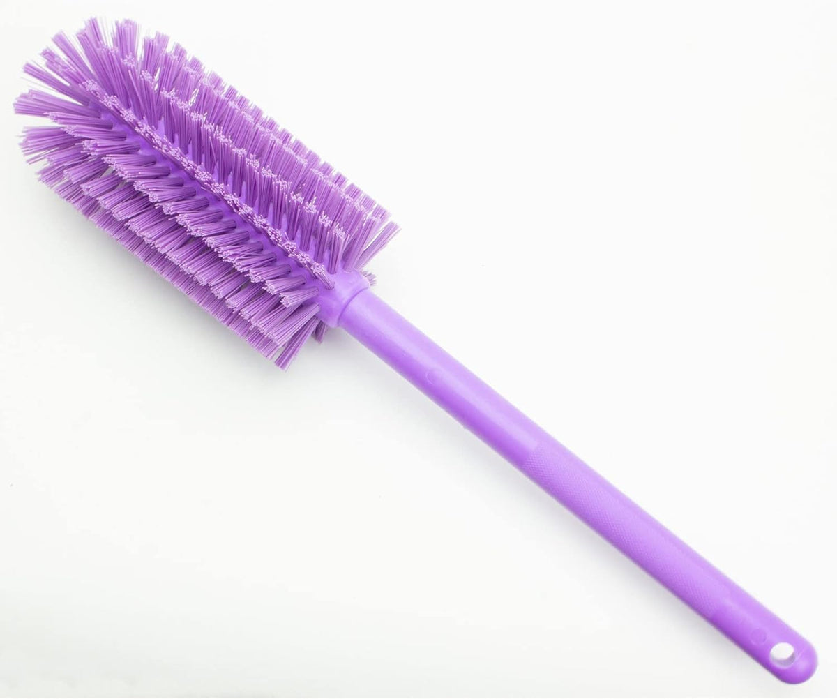 SPARTA Large Water Bottle Brush Ideal for Wide-Mouth Jars, Bottles and Tumblers, Dishwashing Tool with Handle for Home and Commercial Kitchens, Plastic, 16 Inches, Purple