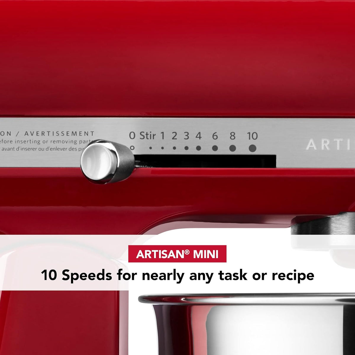 KitchenAid Artisan Mini 3.5 Quart Tilt-Head Stand Mixer - KSM3316X - Empire Red