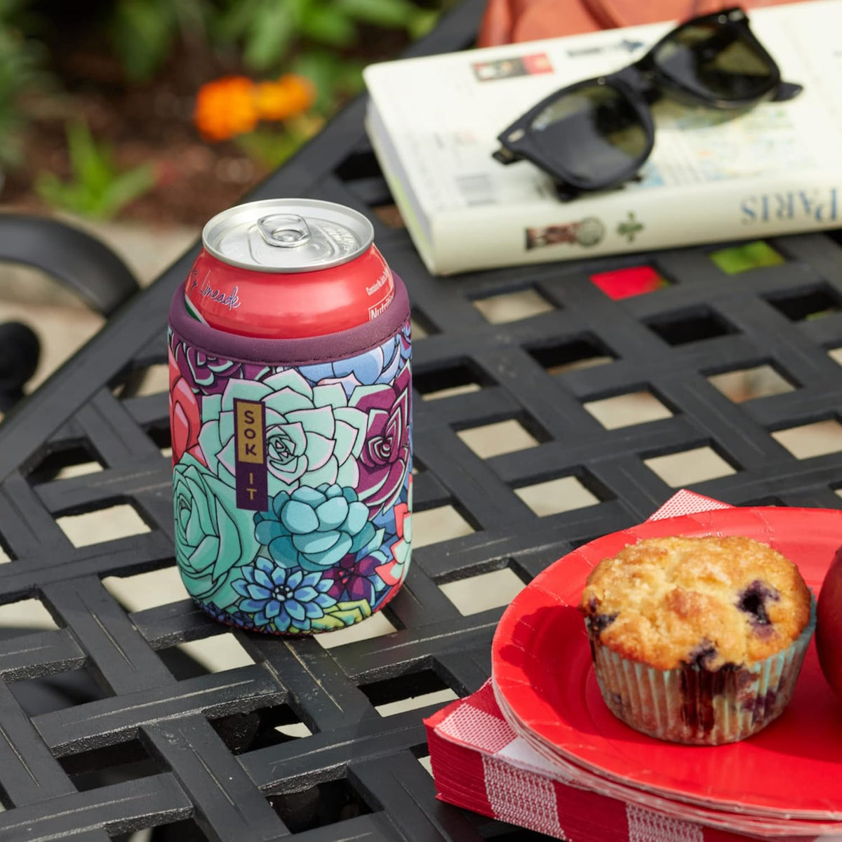 Sok It CanSok Sleeve for Beer & Soda Insulated Neoprene Cover (Color Burst, 12oz Can Sleeve)