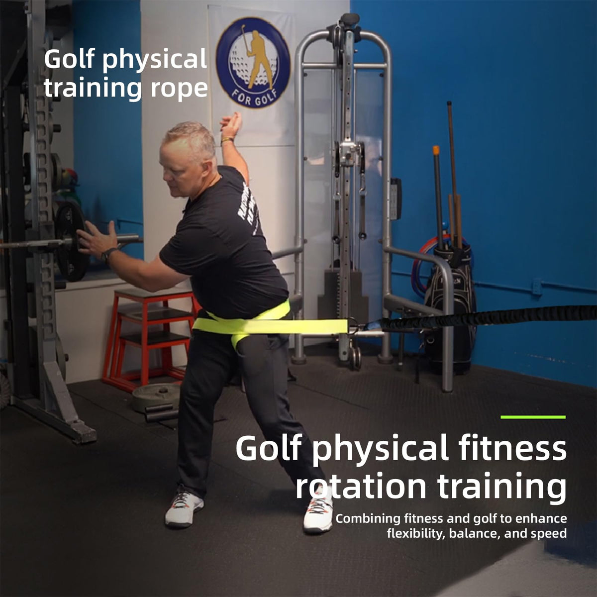 Golf Swing Trainer Rope, Golf Core Strength Trainer, Swing Power Training