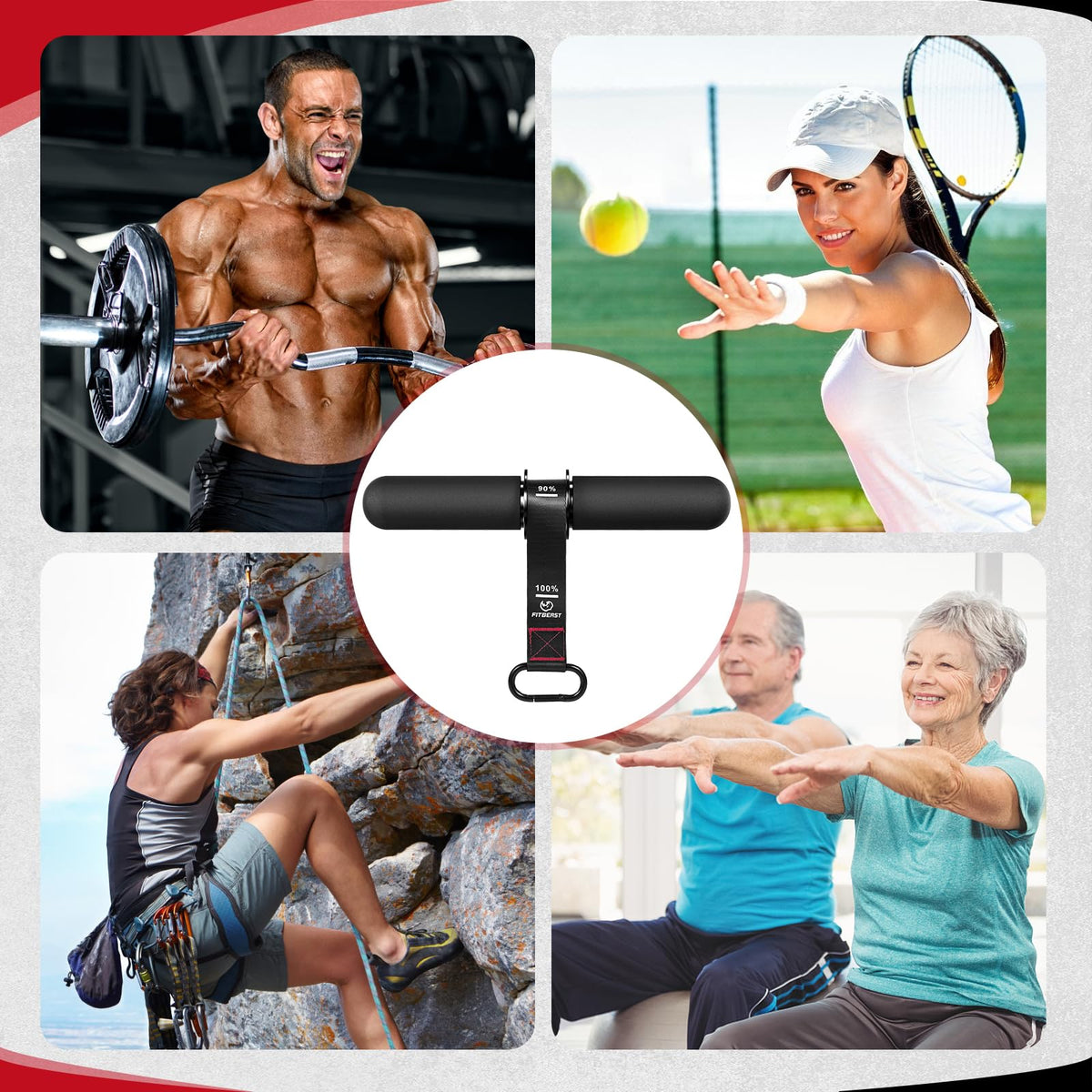 FitBeast Forearm Strengthener & Forearm Exerciser, Wrist Roller