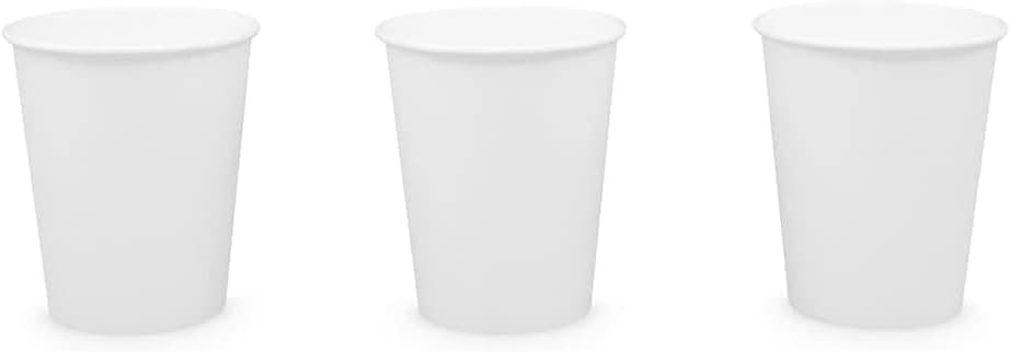 Paper Cups 8 oz 200 Pack for Coffee & Tea 8 oz Made in USA | Bulk 200 Count for Home, Office, Restaurants & Parties | Recyclable Disposable 8 Ounce To-Go Cups for Hot Drinks
