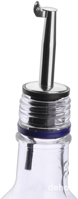 4 Pack Oil Pourerswith Flip Top, Olive Oil Dispenser Spout, Oil Spout Liquor Bottle Pourer Spouts, Speed Pour Spouts for 3/4" Bottle Mouth