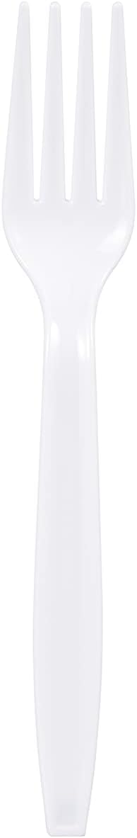 500 Count Heavy Duty White Plastic Forks Disposable Utensils Party Cutlery Heavyweight