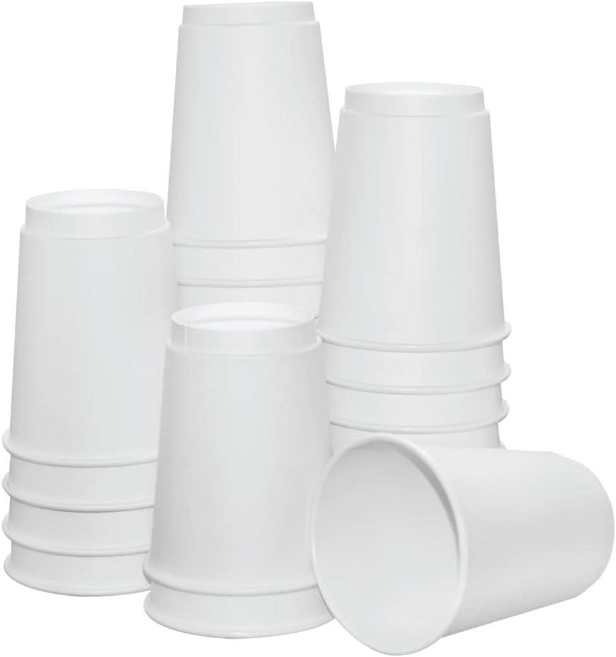 Insulated Paper Cups for Coffee & Tea Made in USA | Recyclable Double Wall Disposable To-Go Cups for Hot Beverages | Sturdy, Food Safe, and Eco-Friendly Hot Cups (12 oz, 200 Count)