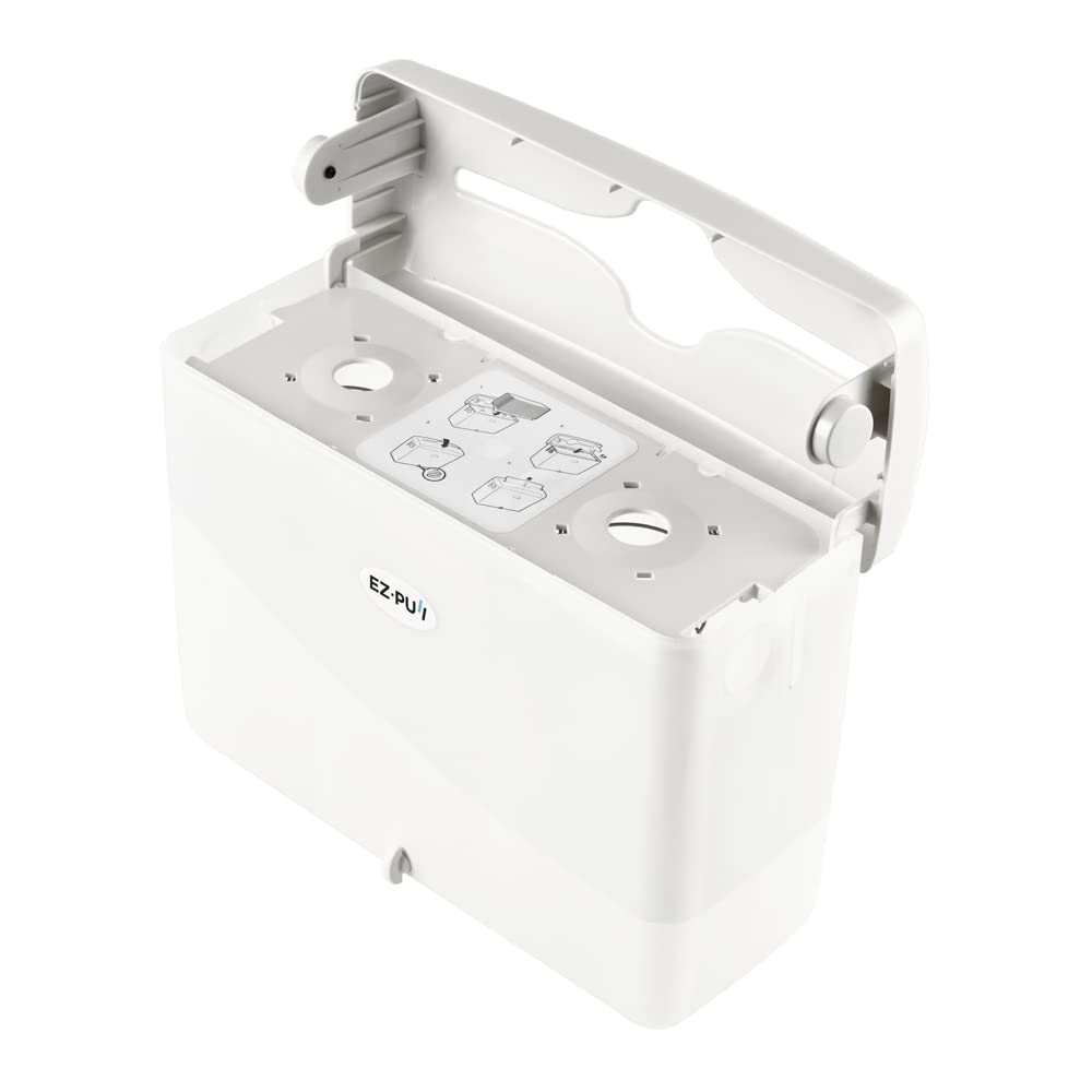 EZbrnd Countertop MULTIFOLD Paper Towel Dispenser for Kitchen/Bathroom/Office/RV/Airbnb, Pearl White, 4500-EZ