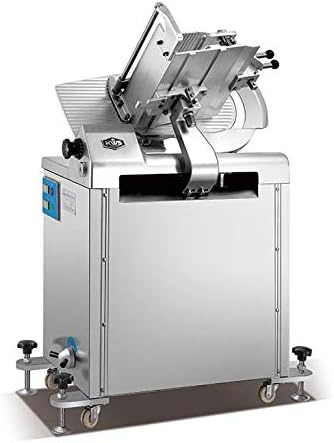 KWS MS-14A 2550W Floor Model 110V Commercial Automatic Electric Meat Slicer with Stainless Steel Blade, Frozen Meat, Food Slicer/Low Noises [ ETL, NSF Certified]