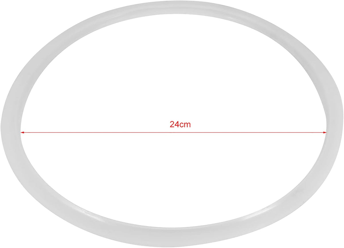 TOPINCN Silicone Sealing for Pot, Replacement Clear Silicone Gasket Sealing for Home Pressure Cooker Kitchen Tool(Diameter 24CM)