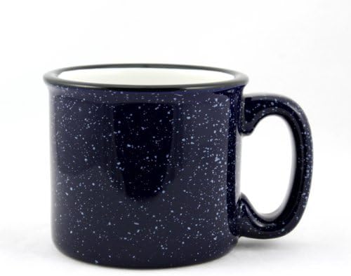 Ceramic Campfire Mug, 15oz - Set of 4 (Cobalt Blue)