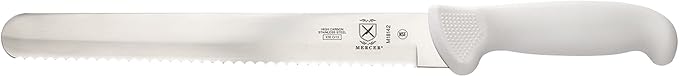 Mercer Culinary Ultimate White 10" Wavy Edge Slicer Knife