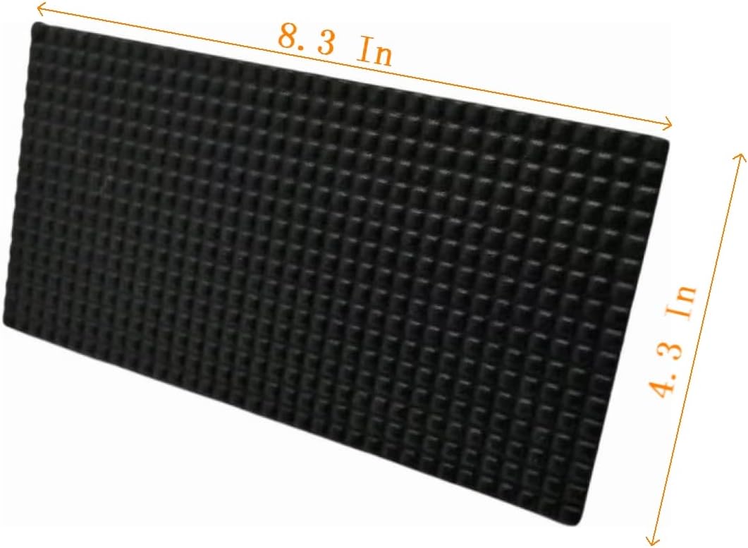 8.3"×4.3" Heavy-Duty Cast Iron Grill Burger Press and Meat Steak with Wood Handle for Blackstone Camp Chef Pitboss Weber Griddle Grills (Rectangle)