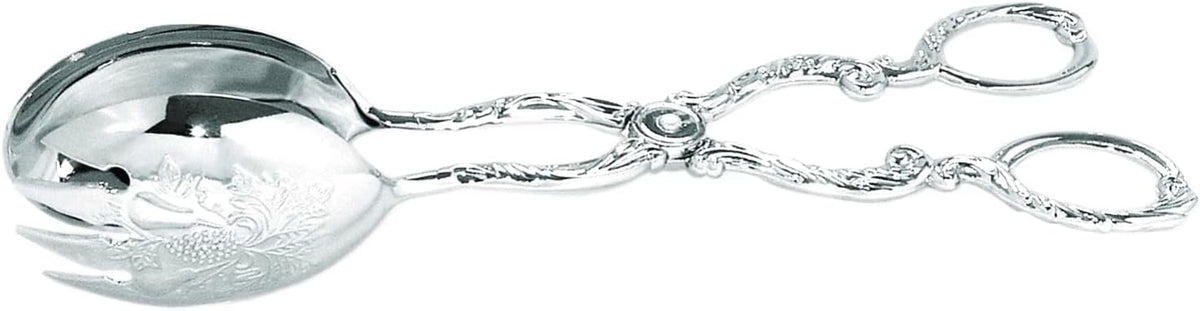 Regent Stainless Steel Salad Tong, Cooking Tongs Bread Tongs, Multifunctional Scissors Serving Tong for Vegetables, Salads, Meat, Desserts, Appetizers, Steaks, Etc. (Silver)