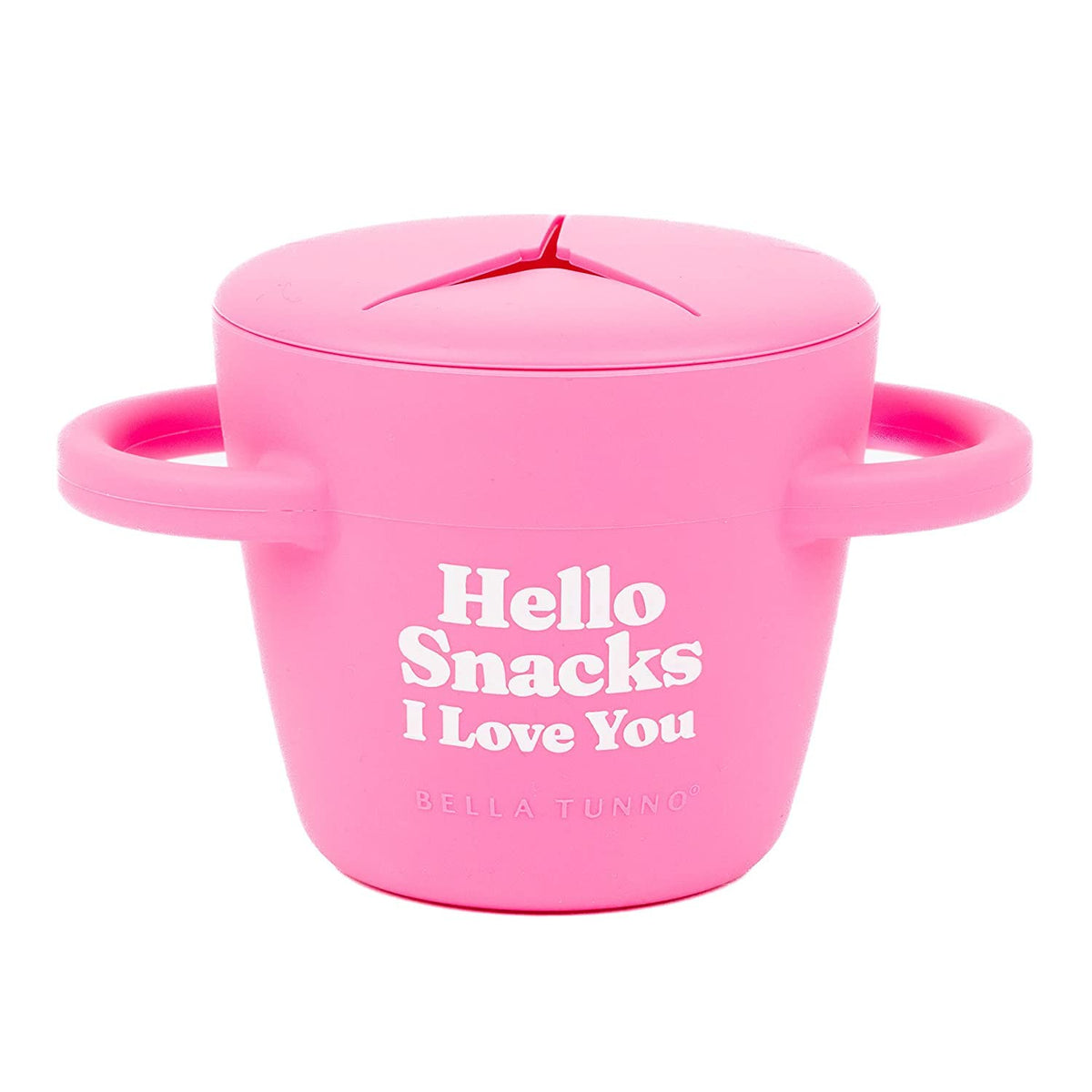 Snack Cups for Toddlers by Bella Tunno, Silicone Spill Proof Food Container with Lid, Babies & Kids 6-12 Months, Hello Snacks