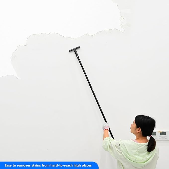 EHDIS Adjustable Razor Blade Scraper, 15''-58'' Long Handle 6" Blade Scraper Tool with 20 Double-Edge Blades for Cleaning Paint, Caulk, Adhesive,Painting Stripping Tools, Tile, Floors, Walls
