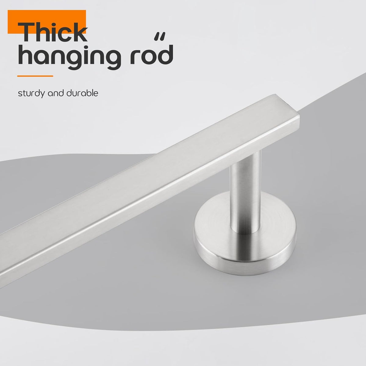 12 Inch Bathroom Towel Bar Bath Towel Rack Kitchen Towel Holder Towel Ring Wall Mounted SUS304 Stainless Steel 2 Pack Brushed Nickel AN4001BR-L12-P2