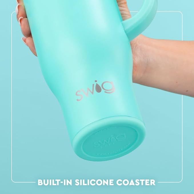 Swig Life 30oz Mega Mug, 30oz Tumbler with Handle and Straw, Extra Large Insulated Tumblers, Cup Holder Friendly Nutcracker Travel Mug (Sugar Plum Soldiers)