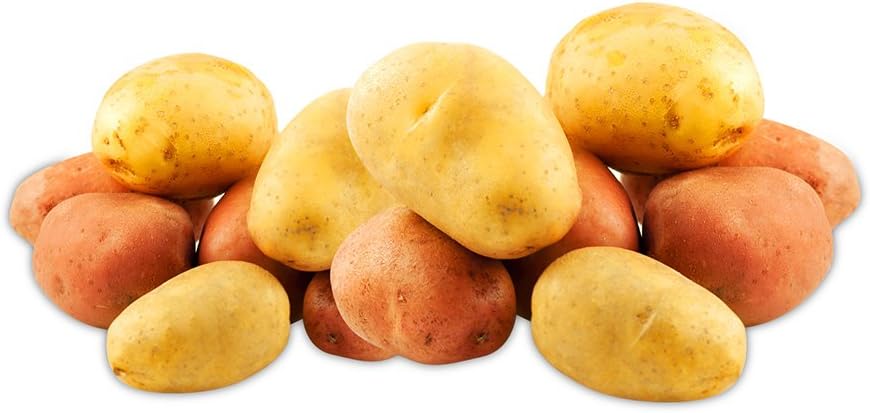 Fresh Fare Double Drawstring Potato Bag, Protects from Light and Delays Spoilage Sprout-Free Vegetable Storage Bag for Potatoes, 5lb Capacity, Beige
