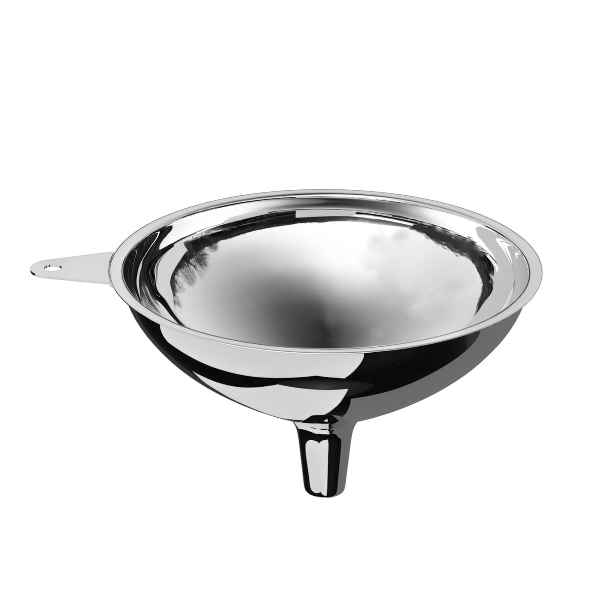 Stainless Steel Large Funnel (5.7"" X 0.55"" Mouth), Metal Funnel for Bottle Filling, Food Funnel for Oil, Juice, Wine, Coffee, Honey, Milk（Without Filter）