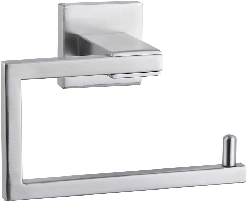 SUS304 Stainless Steel Bathroom Toilet Paper Holder Kitchen Washroom Tissue Roll Dispenser Wall Mounted Rustfree 5-inch TP Holder Brushed Finish