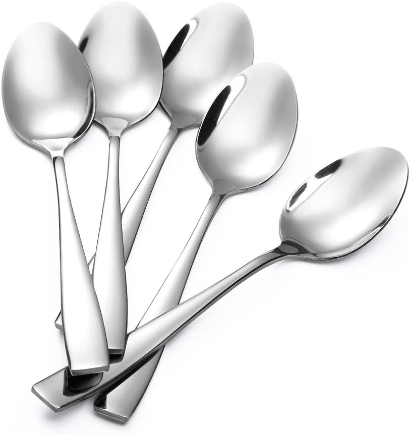 24-Piece Large Stainless Steel Dinner Spoons,8 Inches