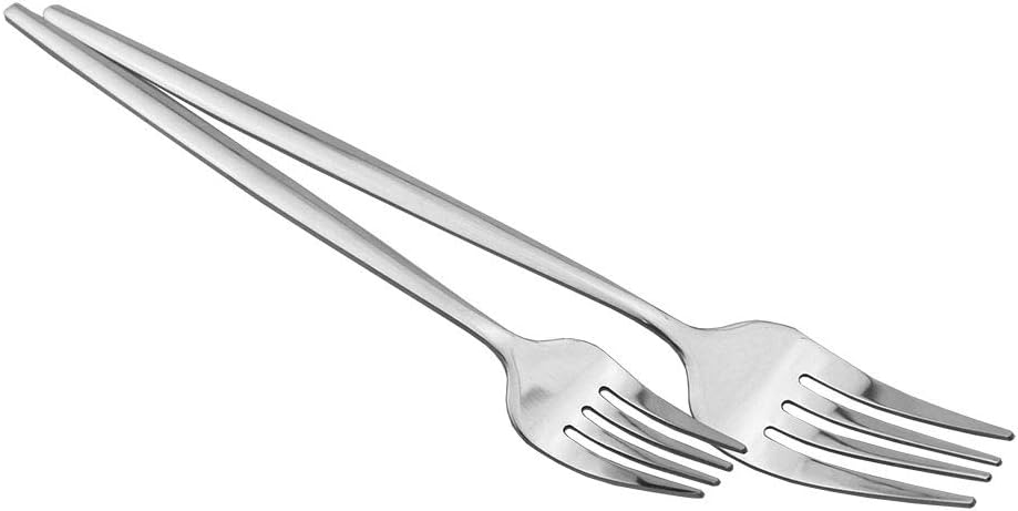 JASHII 20-Piece Stainless Steel Satin Finish Flatware Set, Shiny Silver Silverware Set, Kitchen Utensil Set, Mirror Polished Tableware Cutlery Set for Home and Restaurant - Silver