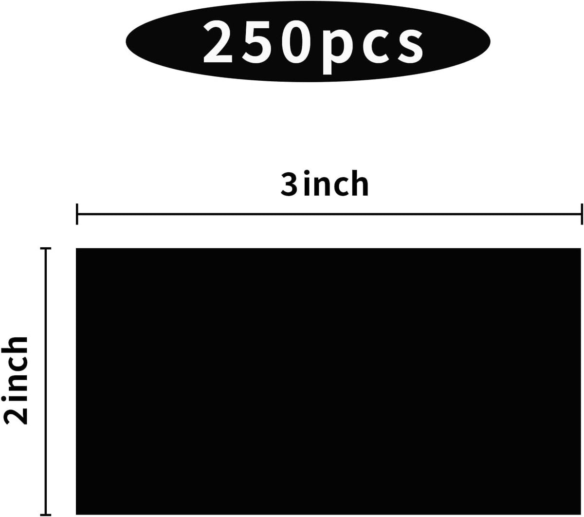 STARLIBOO Colored Labels Stickers 3 x 2 Inch, Rectangle Moving Labels, 250Pcs Removable Square Label Inventory Stickers, Garage Sale Price Stickers, Adhesive Moving Labels for Boxes