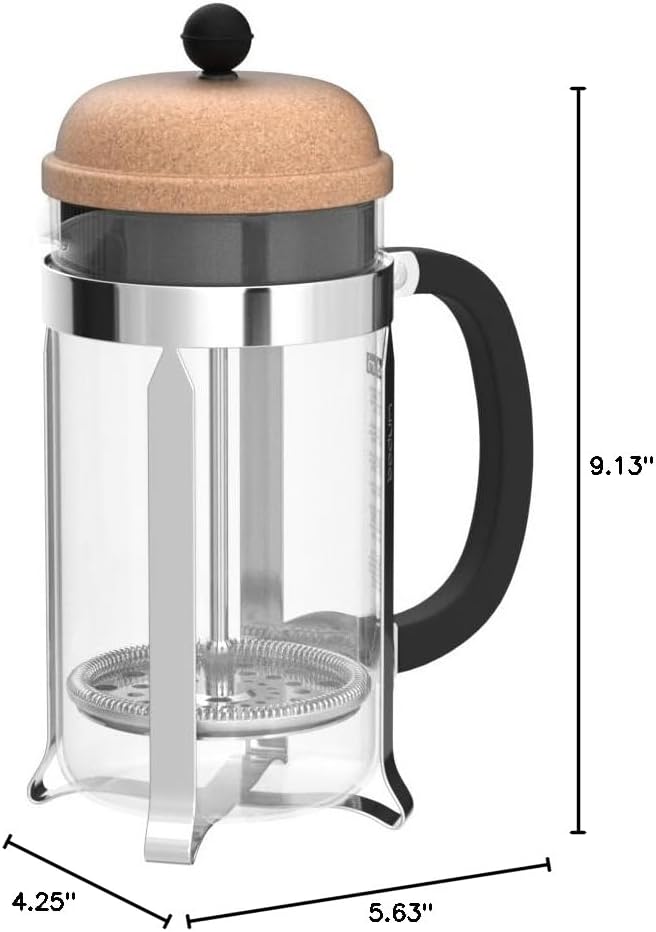 Bodum, Chambord French Press Coffee Maker, 34 Ounce, Cork