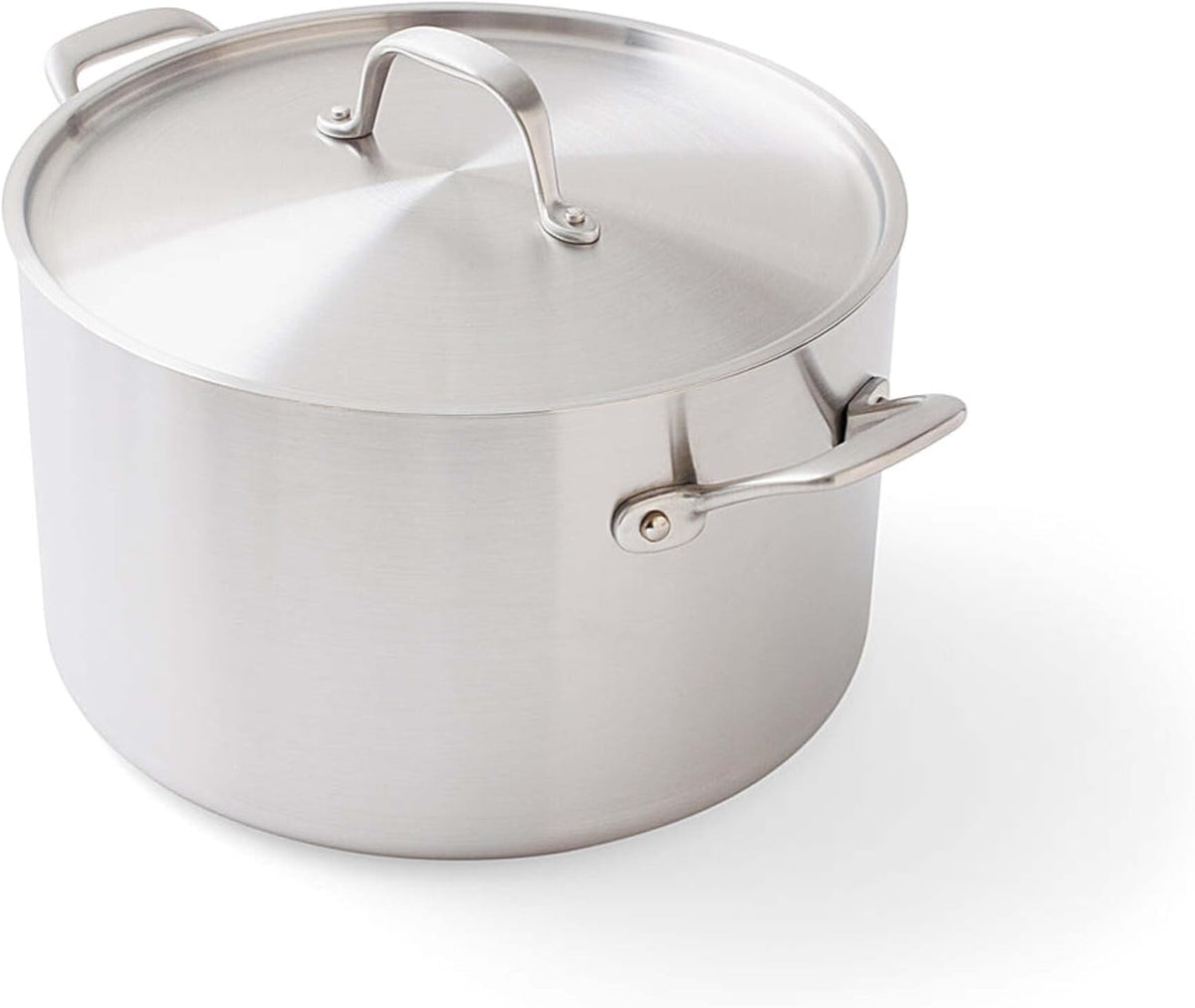 Daniel Boulud Kitchen - 7pc Cookware Set - French Inspired 5-Ply Stainless Steel Pots & Pans Cooking Set, Sturdy Heat-Resistant Handles, Induction Compatible & Oven Safe