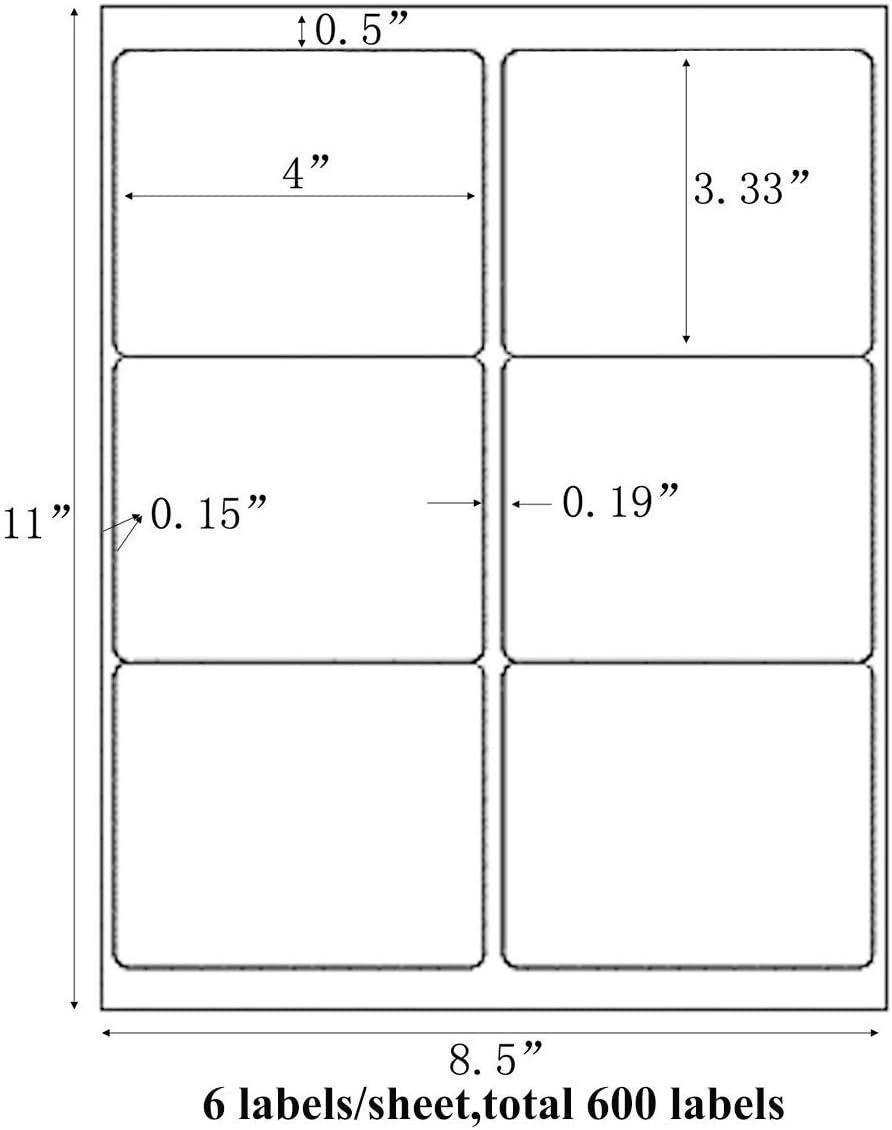 9527 Product 10 UP Sticker Labels,2x4 inches FBA Shipping Address Labels for Laser/Ink Jet Printer,Total 20000 Labels