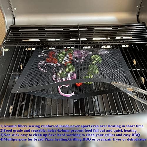 Bluedrop Large BBQ Mesh Bags Non Stick Toaster Baking Bags Barbecue Mat Outdoor Picnic Tool 30x40CM Pack of 2