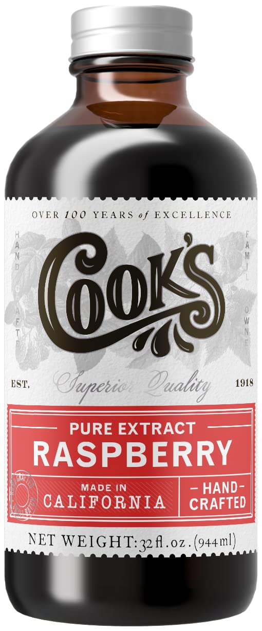 Cook's Pure Red Raspberry Extract 32 oz