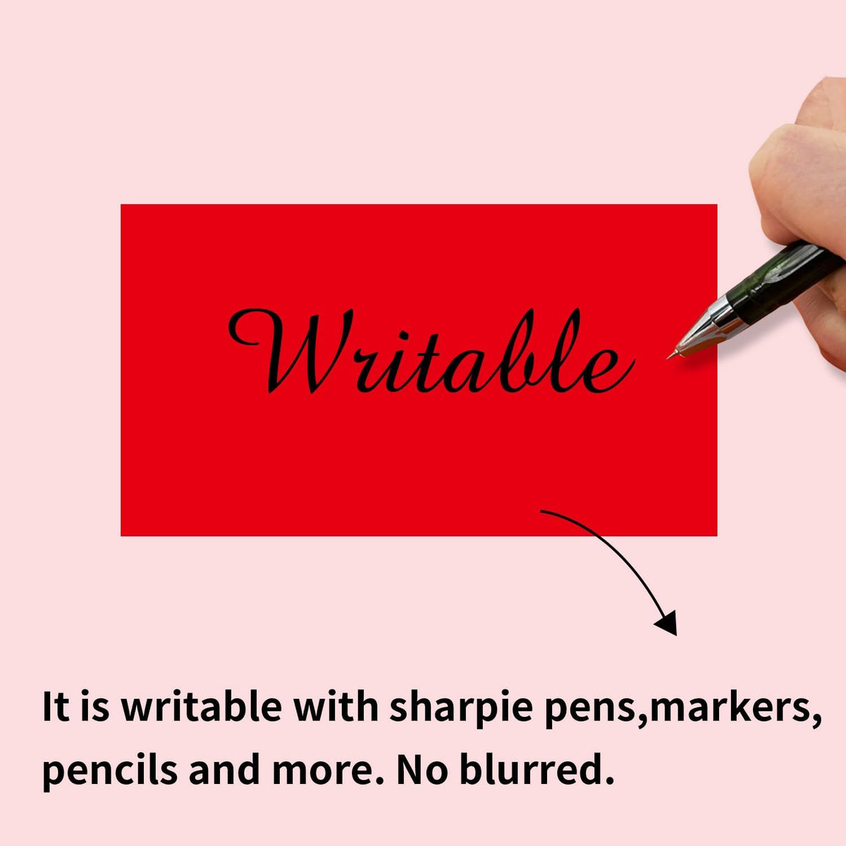 STARLIBOO 250 Red 2*3 Inch Rectangle Removable Writable Color Coding Labels, Name Tag Stickers, File Folder Labels