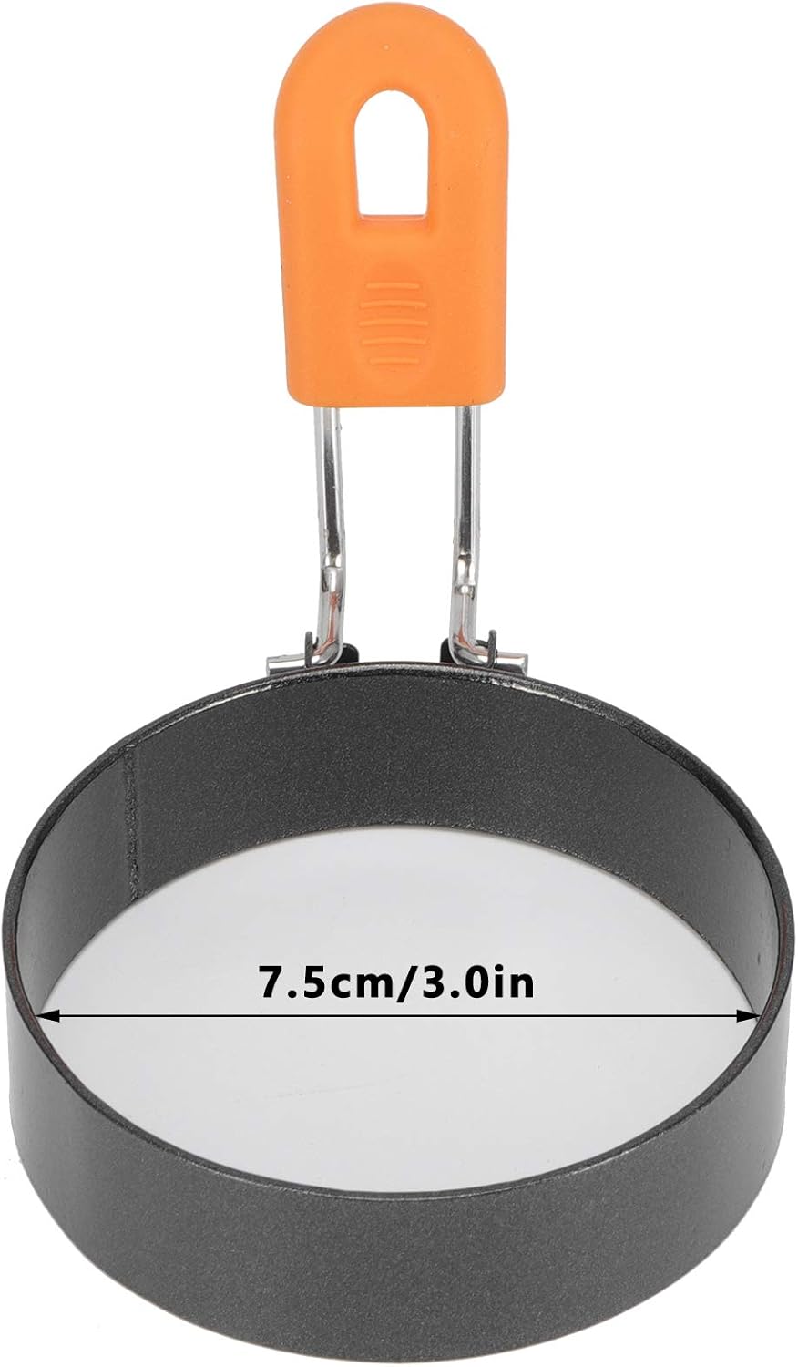 Nonstick Egg Rings, 3.3 In Round Professional Pancake Mold With Silicone Handle And Oil Brush, 4pcs Non Stick Round Moldsfor English Muffins, Griddle Cooking Shaper, Egg Rings for Griddle