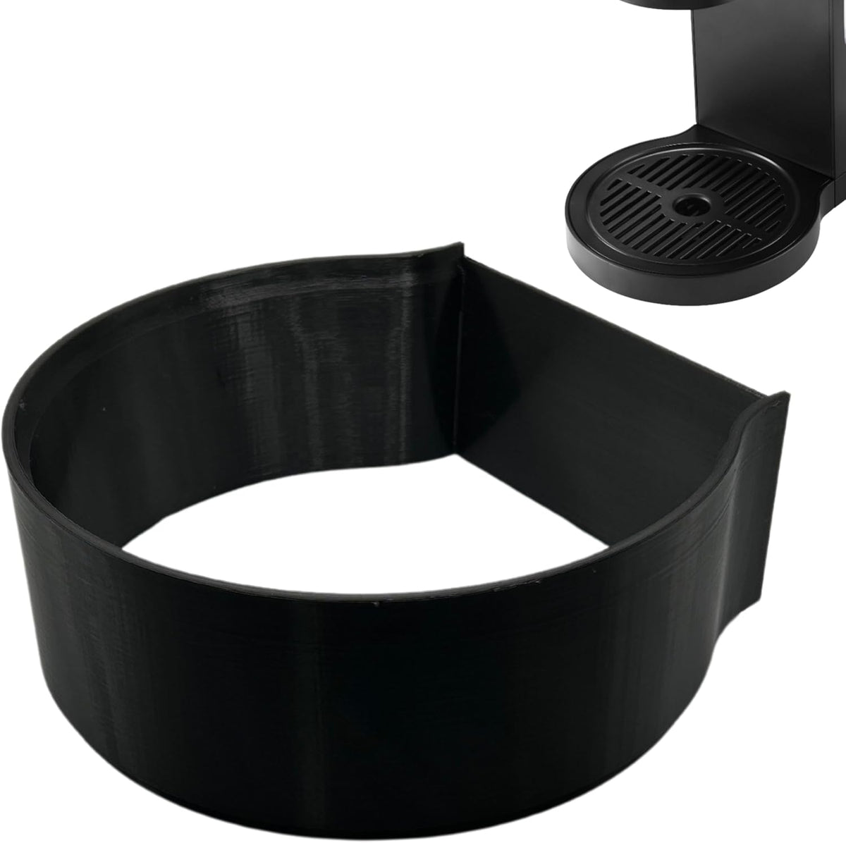 Drip Tray Mug/Cup Riser Made for the Keurig to Reduce Splashes - Riser Only (Black, K-Duo Plus 2.5 inches Tall)
