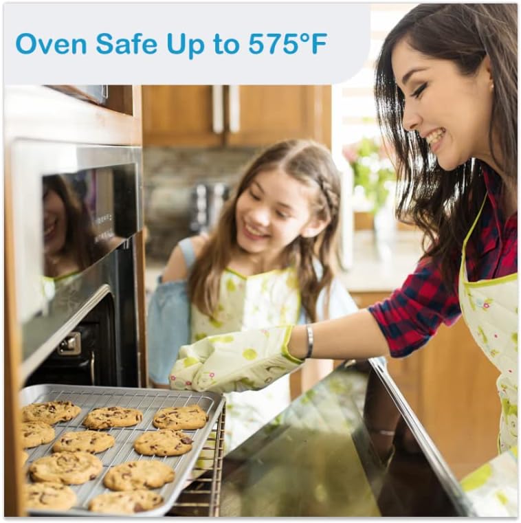 2 Pack Cooling Rack for Baking Stainless Steel, Heavy Duty Wire Rack Baking Rack, 11.7" x 9.4" Cooling Racks for Cooking, Fits Small Toaster Oven, Dishwasher Safe