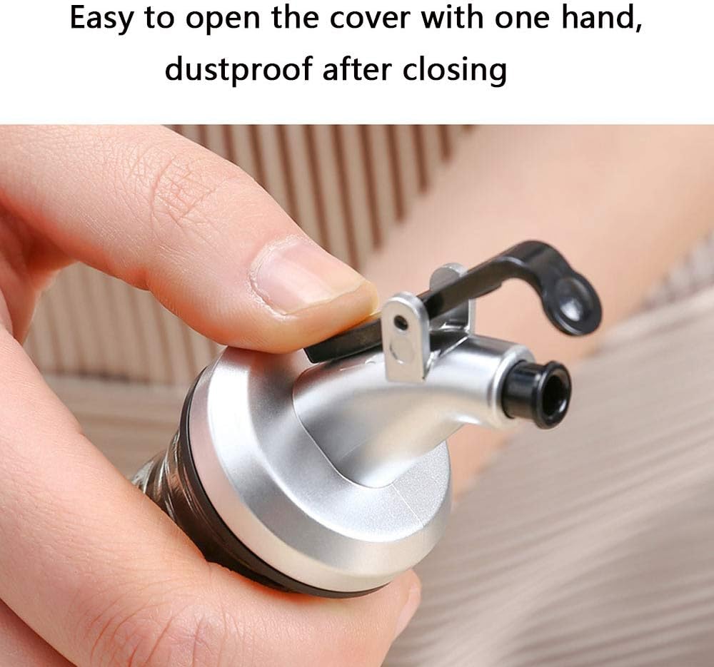 10 PCS Oil Pour Spouts, Olive Oil Vinegar Wine Dispenser with Leak-Proof Cap,Oil Bottle Stopper for Kitchen and Bar