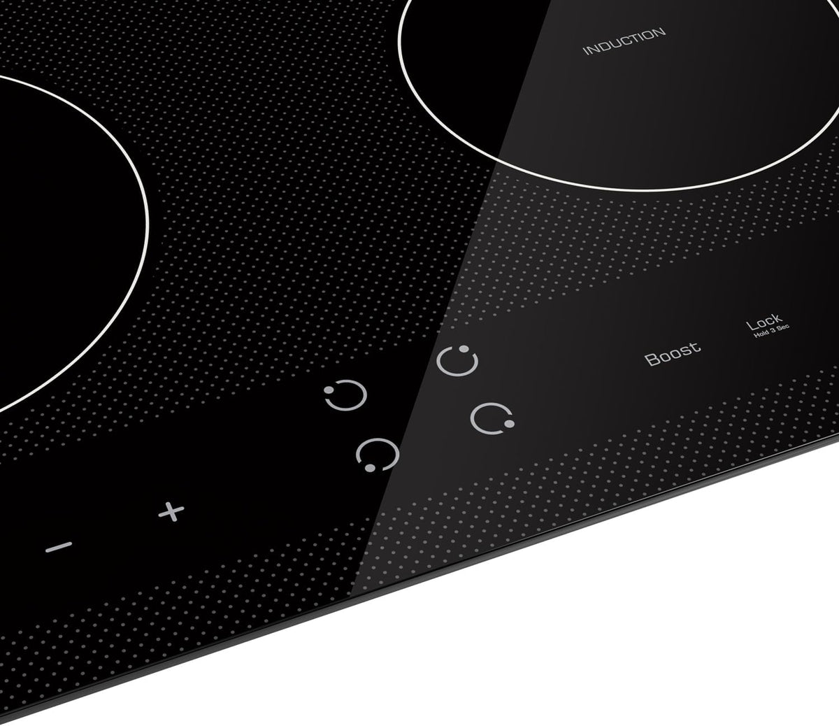 Empava 24” Electric Stove Induction Cooktop with 4 Power Boost Burners Smooth Surface Vitro Ceramic Glass in Black, 24 Inch