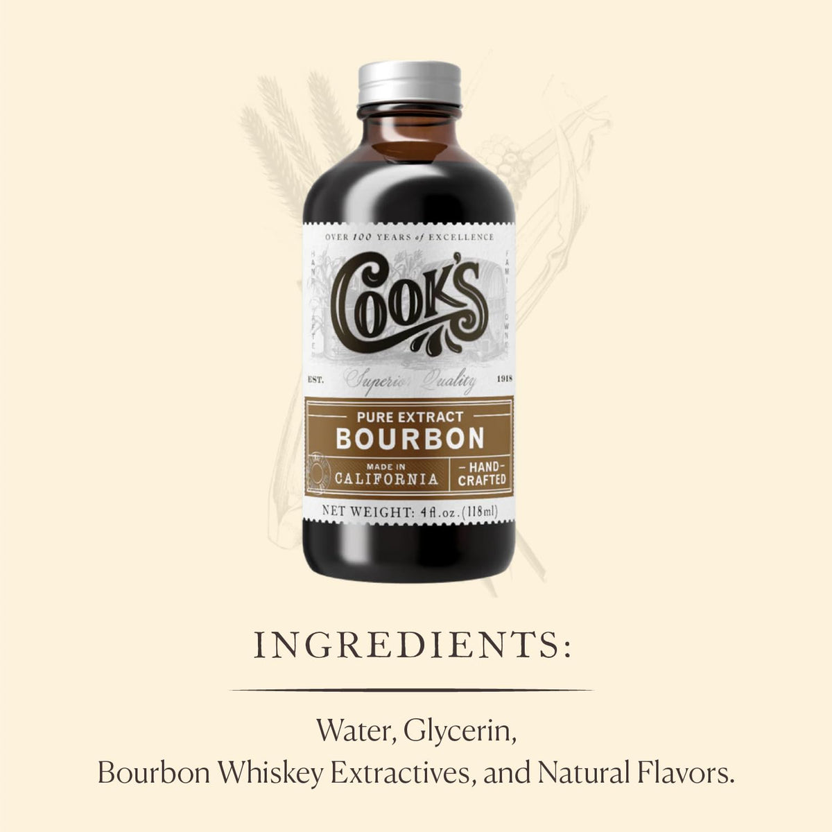 Cook's Bourbon Extract 16 oz