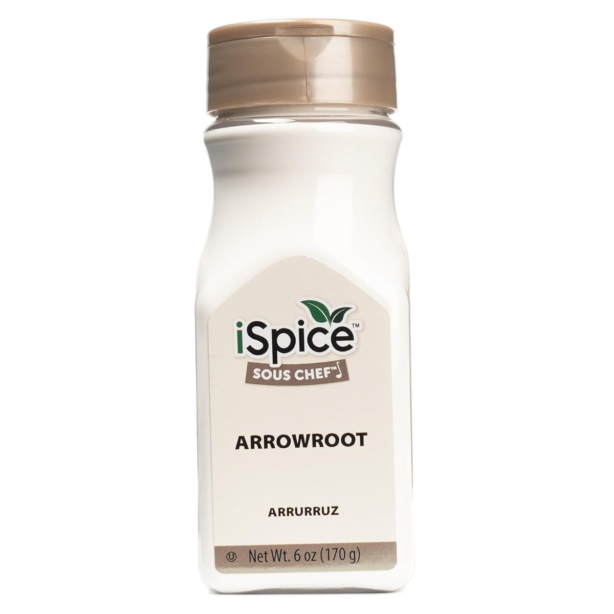 iSpice Premium Arrowroot Powder |Natural Thickener Arrowroot Flour |Gluten-Free Arrowroot Starch| Non -GMO Arrow Powder | 6oz (170g)