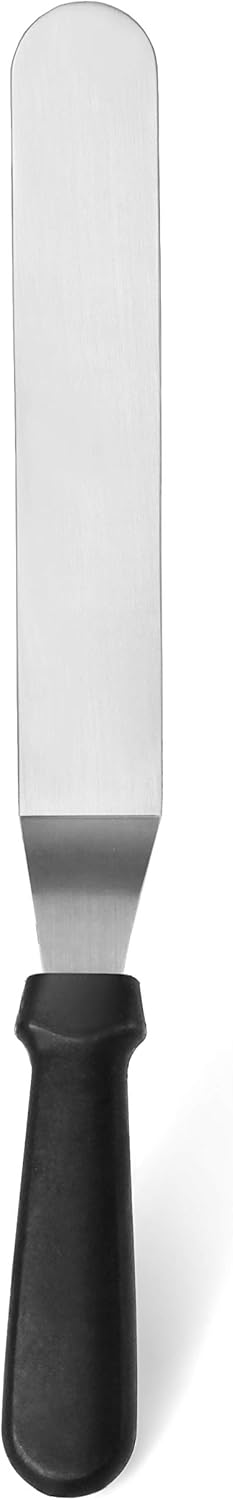 New Star Foodservice 38095 Angled Icing Spatula, 10-Inch Blade, 15-Inch Overall, Silver