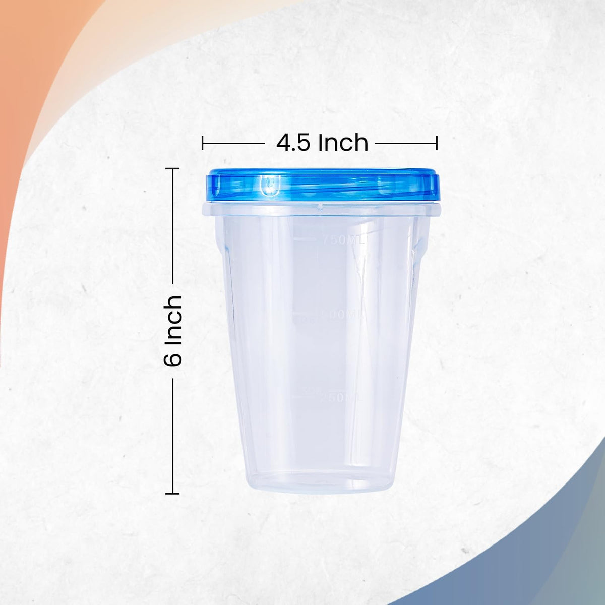 RFAQK 24 PCS Freezer Storage Containers with Lids-12 Plastic 32 oz Deli Containers with 12 Screw Lids-Freezer Containers for Soup with Twist Top Lids-Reusable Plastic Box for Lunch, Gym, Travel