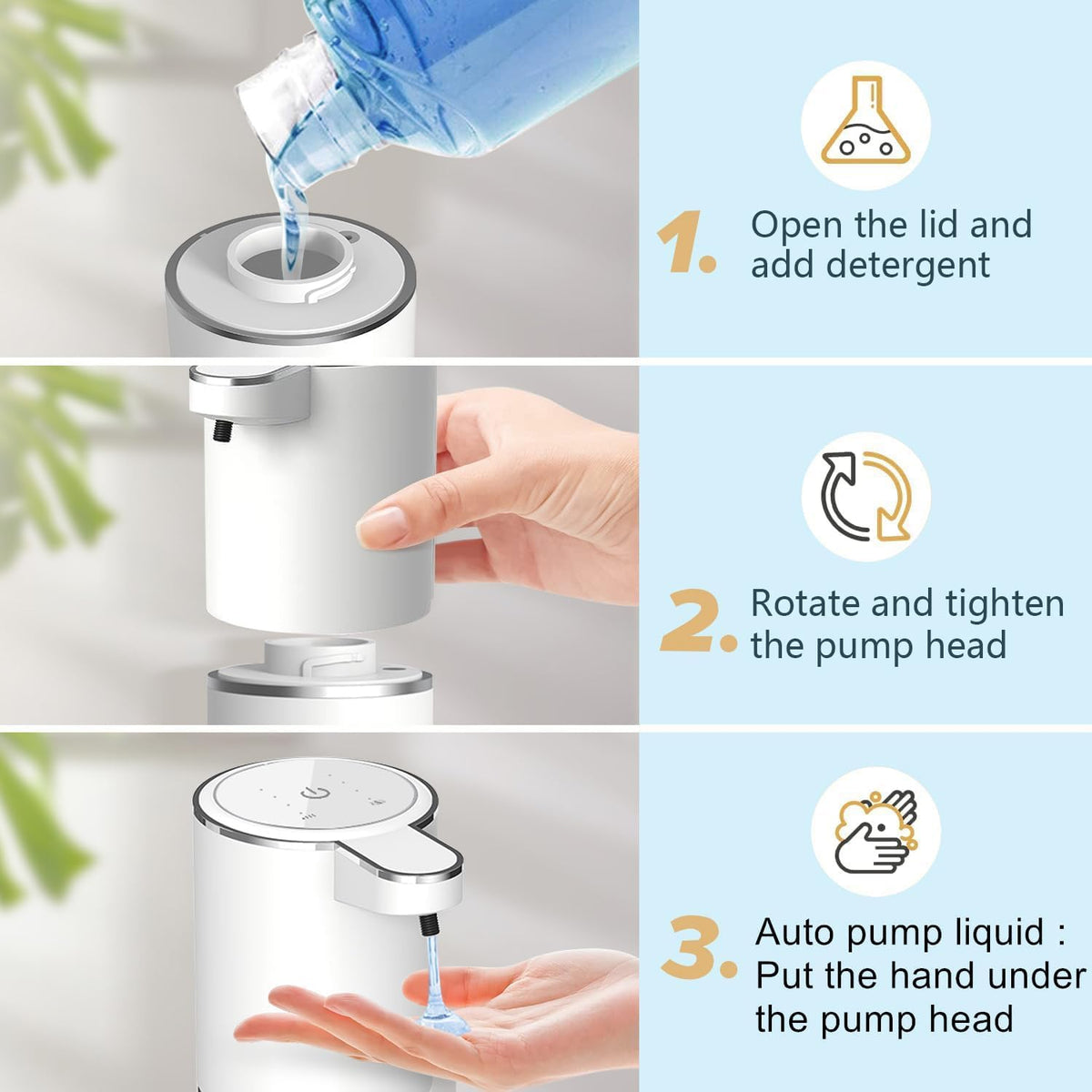 Automatic Liquid Soap Dispenser Bathroom Kitchen Dish Liquid Body Shampoo Shower Gel Hand Free Liquid Wall Mount Touchless Soap Dispenser 380ml Auto Liquid Dispenser Sylfu