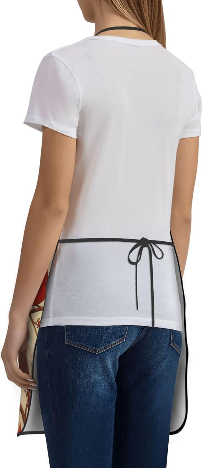 Women Men Bib Aprons Chef Cooking Aprons with Pockets for Kitchen Cooking BBQ Baking Grilling