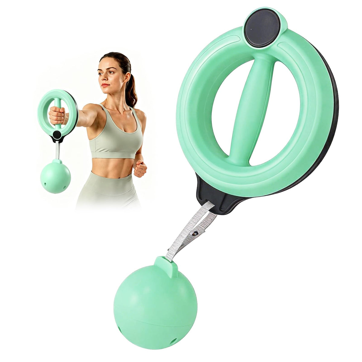 OurStarry Arm Workout Hoop for Women and Men, 360 Degree Hand Crank Forearm Trainer, Shoulder and Chest Exerciser for Wrist and Upper Body Training
