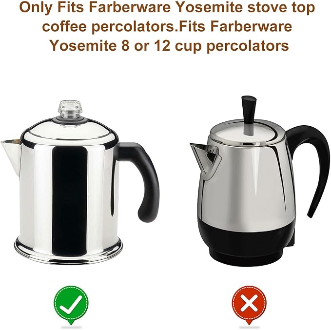 Percolators Pump Tube Spring Fits For Farberware Yosemite Stove Top Coffee Percolators - 2 Pcs