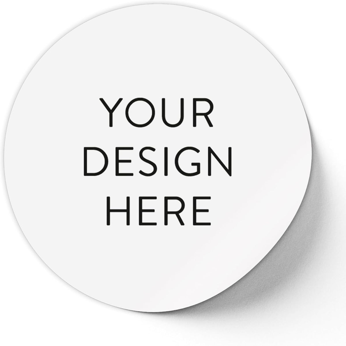 5-1000 Custom Vinyl Stickers - Upload Your own Image, Text, Design, Logo - Personalized Logo Labels for Handmade, Packaging, Bottle, Jars, Candle, Brand Stickers (White, 1x1)