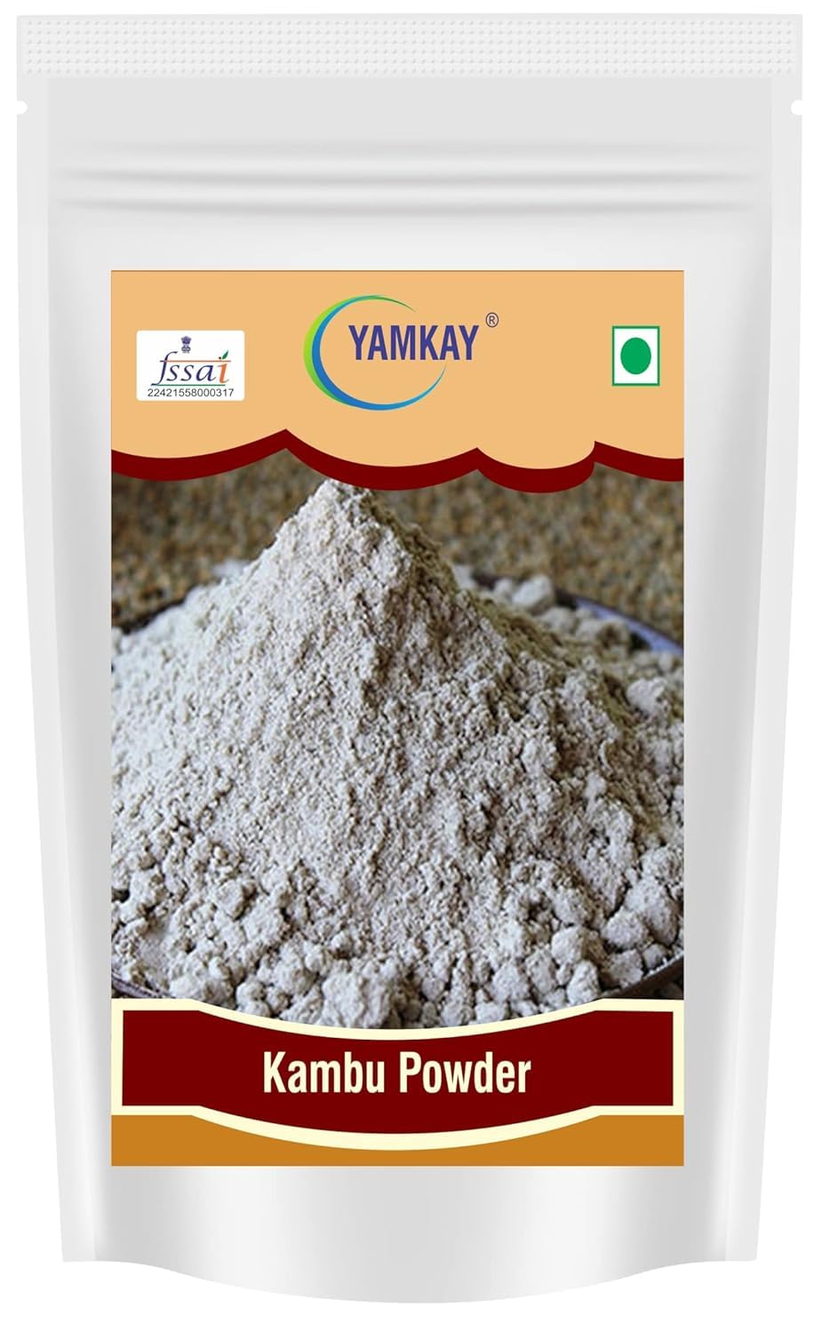 Yamkay Pearl Millet Flour (Bajra Atta) - Naturally Gluten-Free Bajra Flour & Kambu Flour, High-Fiber, Nutritious Grain for Healthy Cooking & Baking (1500 GM)