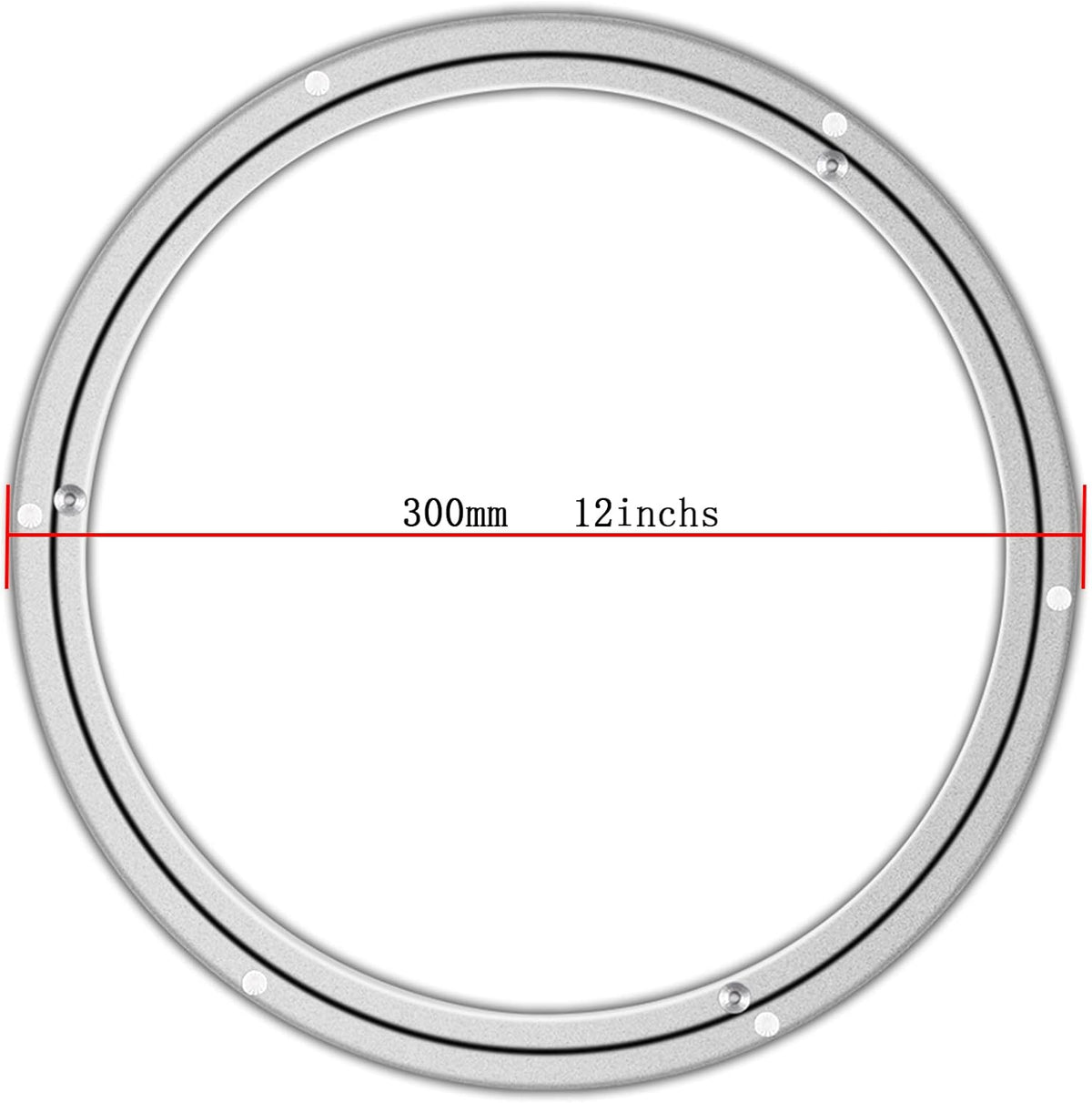 Metal Lazy Susan Bearings Swivel Plate Hardware Aluminum for Dining-Table and Workbench (12 Inchs) …