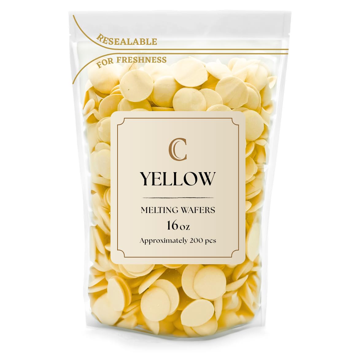 KIDU Yellow Chocolate Melting Wafers 16 Ounces Bulk Perfect For Dipping, Deserts, Baking And More - 1 Pound